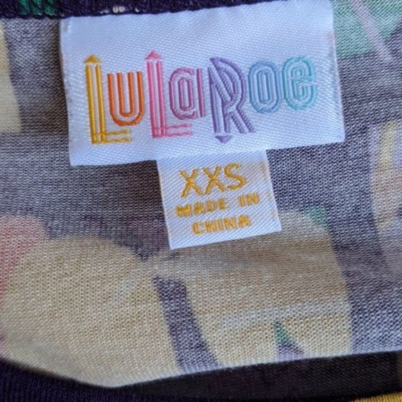 Lularoe Julia Dress XXS Purple Floral - Picture 7 of 11